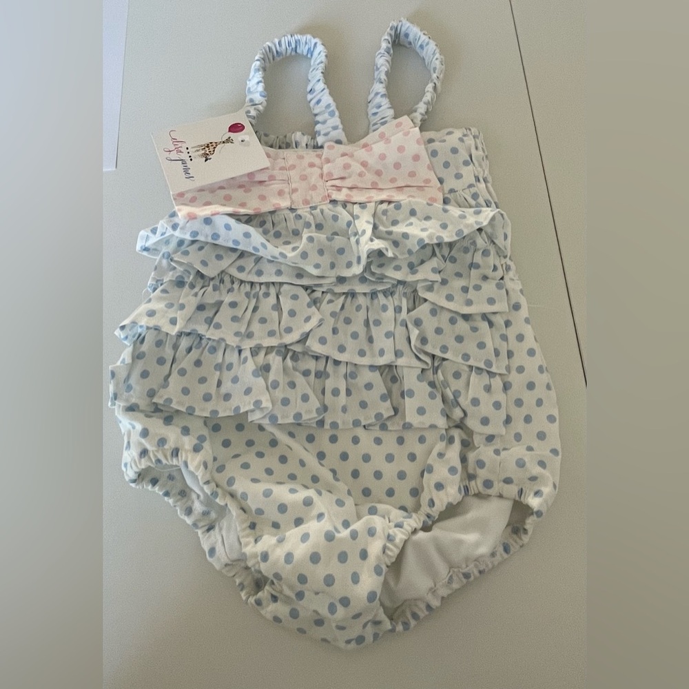 Eliza James Kids One Piece Ruffled Swimsuit 3T